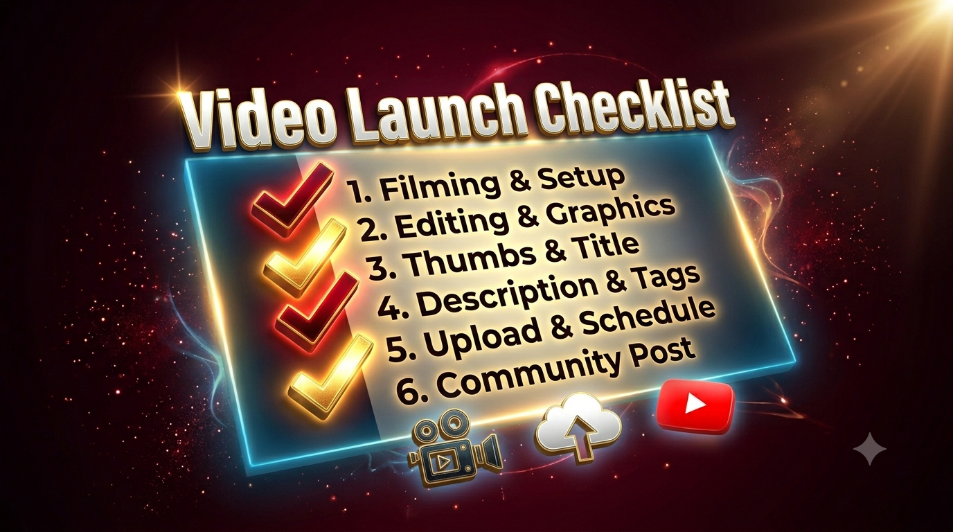 Video Launch Checklist