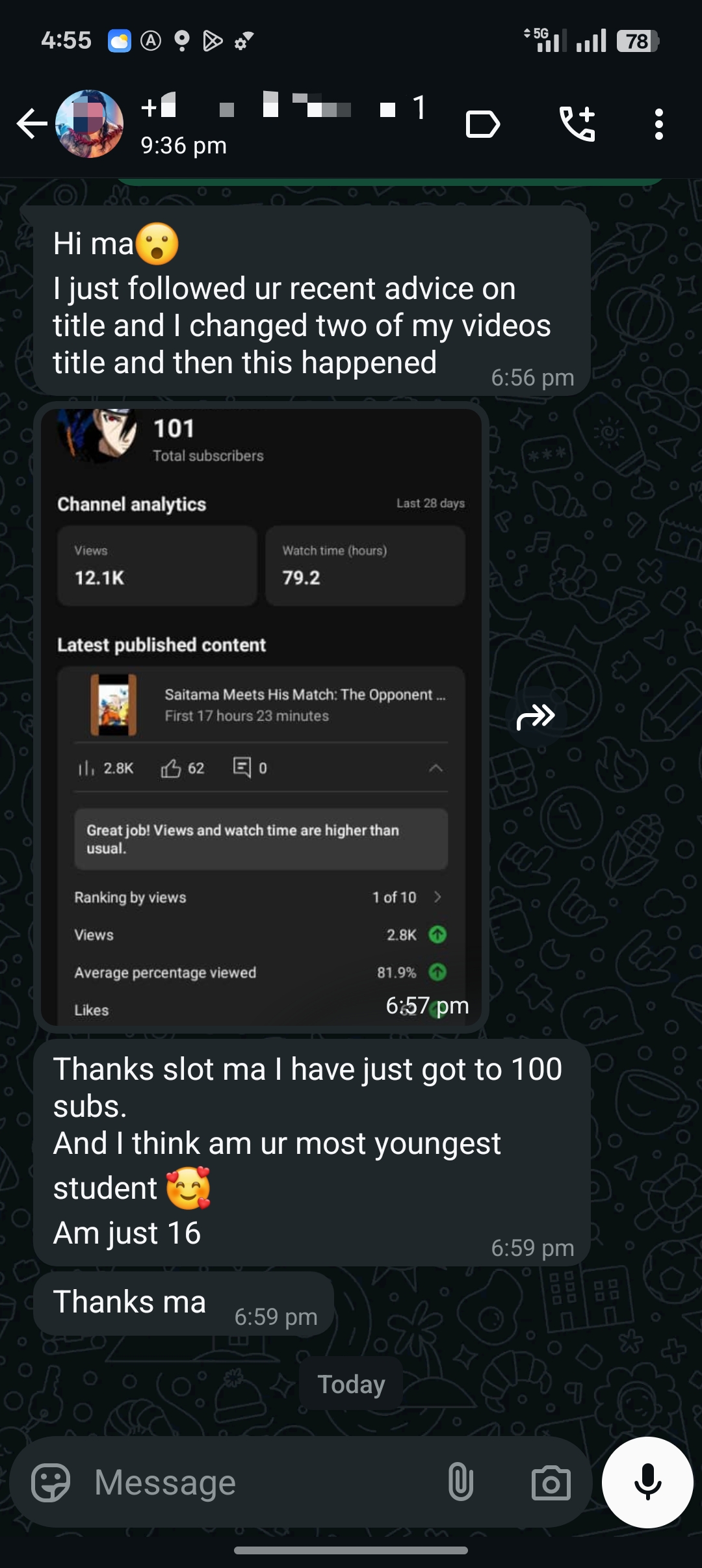 16,000 views milestone