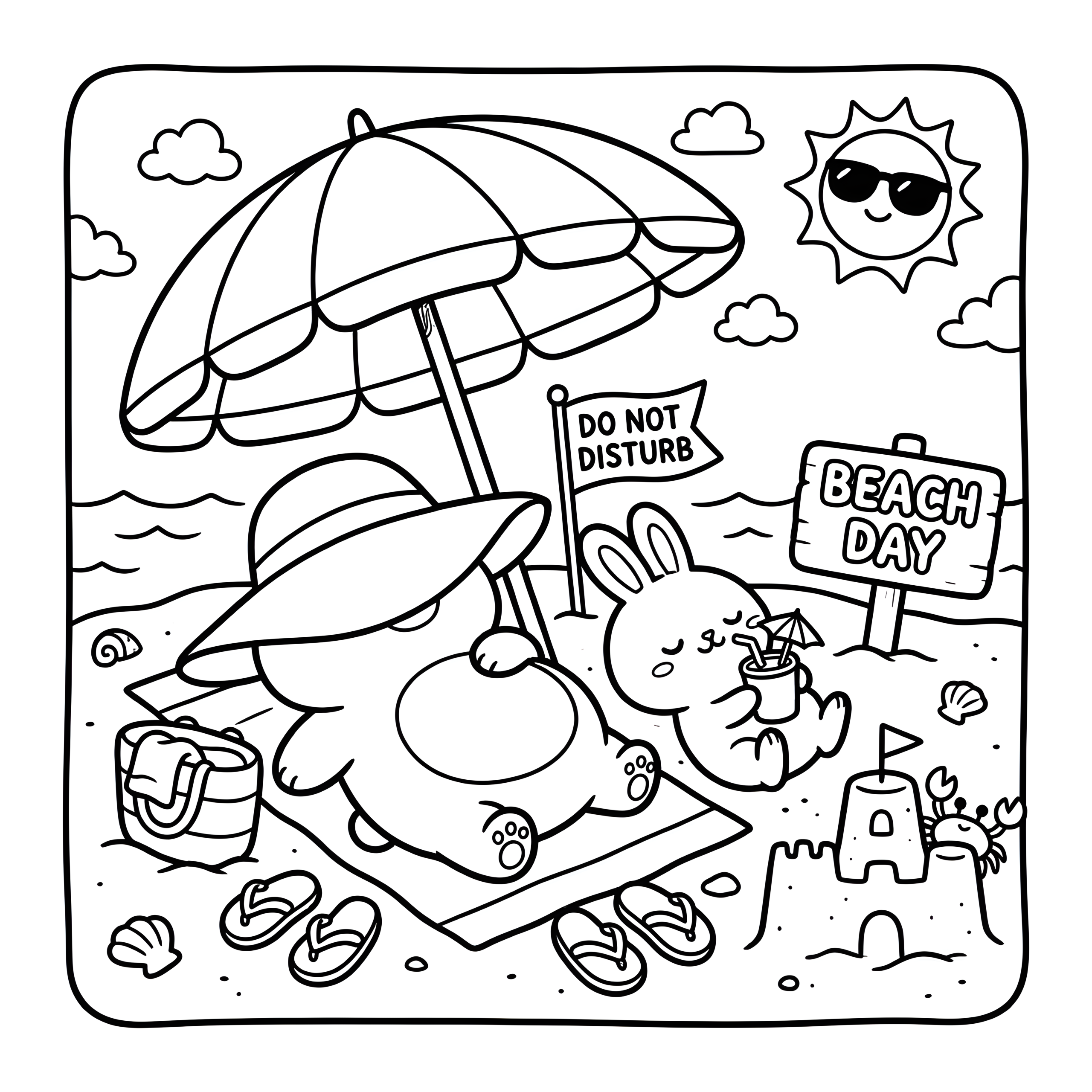 Cozy flower shop coloring page